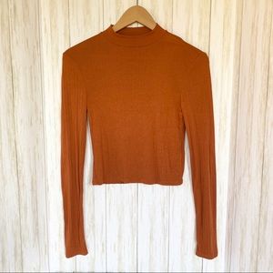 Forever 21 Orange Mock Turtleneck!